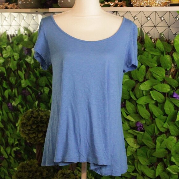 Vineyard Vines Women's Blue Cotton Modal Swing Tee Top SZ Small Blue - Picture 1 of 5